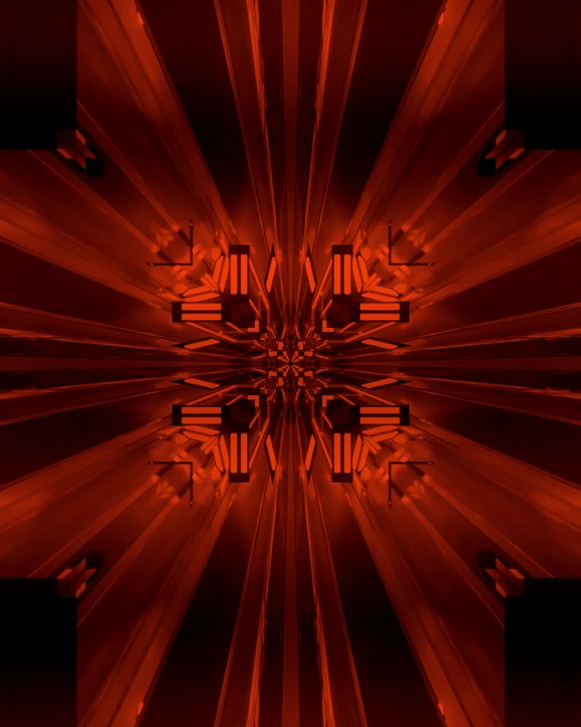 Tollán Neon Dearg Kaleidoscope Pléasc VJLoops 4:5 Instagram 60fps Spárálaí Scáileáin