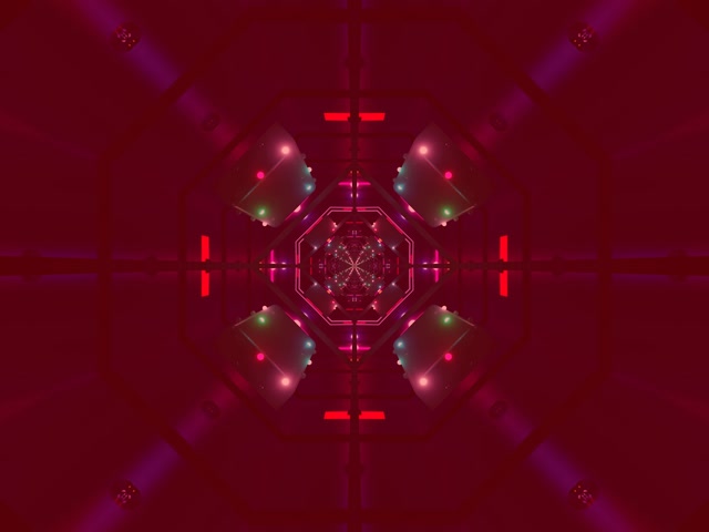 Tollán Neon Guairdeall Ochtagán 4:3 Clasaiceach 60fps Spárálaí Scáileáin Vj Loop