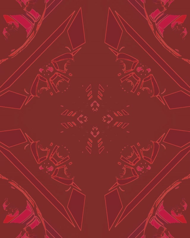 Túinéal Neon Dearg Kaleidoscope Diamant VJLoops 4:5 Instagram 60fps Scáileánaoir