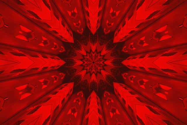 Tollán Neon Dearg Mandala Spárálaí Scáileáin 3:2 Surface 60fps VJ Loop