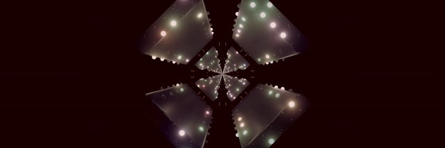 Soilsiú Scáileáin Neon Tunnel Kaleidoscope Star Burst VJ Loop 3:1 Triple Wide 60fps