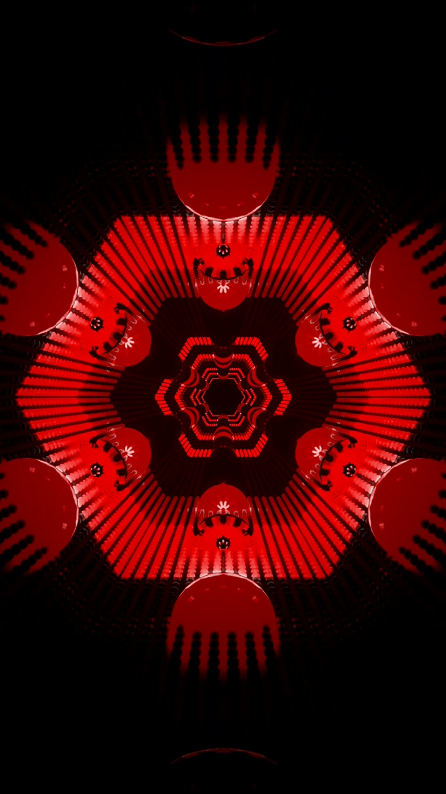 Tollan Neon Fractálach Mandala Lúb VJ 9:16 Reels 60fps Scáileán Caomhnaithe