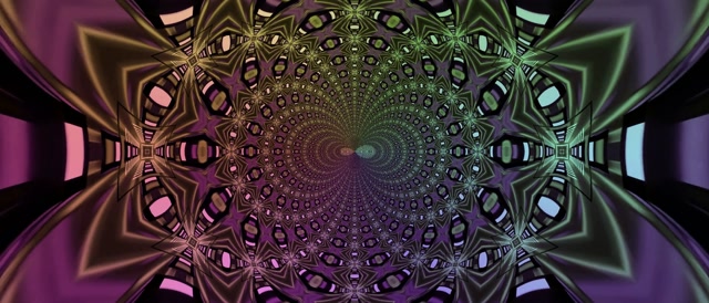 Tollan Neon Caileideasócóp Bloghach Vj Loop 21:9 Ultrawide 60fps Spárálaí Scáileáin