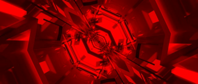 Tollán Neon Dearg Bíseach Guairneán VJ Loop 21:9 Ultrawide 60fps Spárálaí Scáileáin