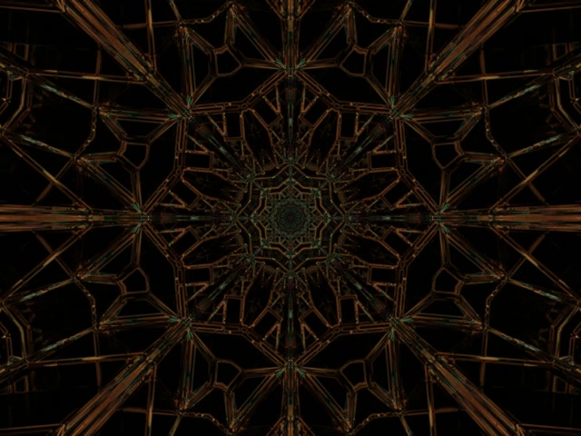 Tollán Neon Copar Mandala 60fps 4:3 Clasaiceach Spárálaí Scáileáin Windows PC VJ Loop