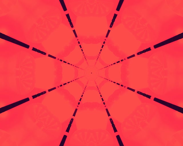 Tollán Neon Dearg Cailéideascóp Gréasán Damhán Alla Lúb VJ 5:4 tionsclaíoch 60fps spárálaí scáileáin