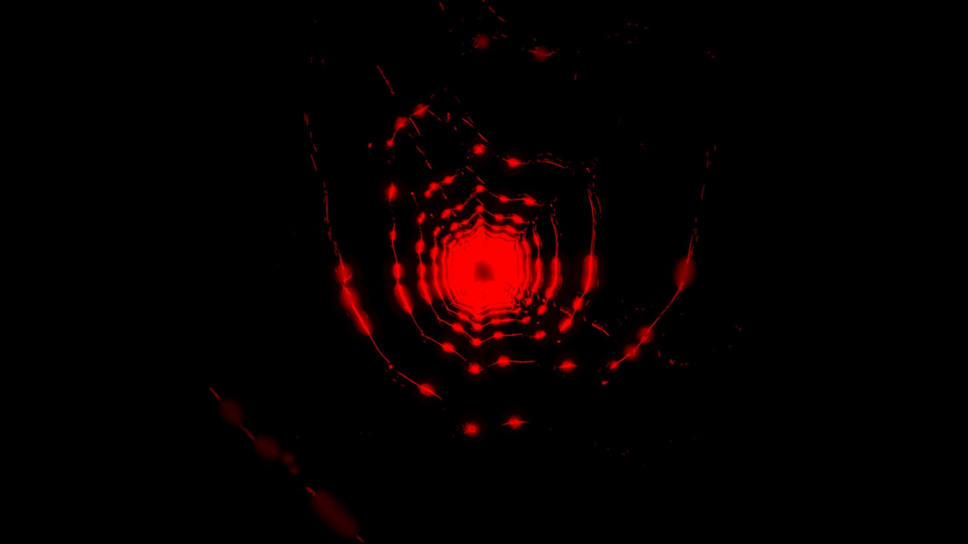 Red Neon Tunnel VJ Loop 4K UHD 60fps Screensaver Live Wallpaper