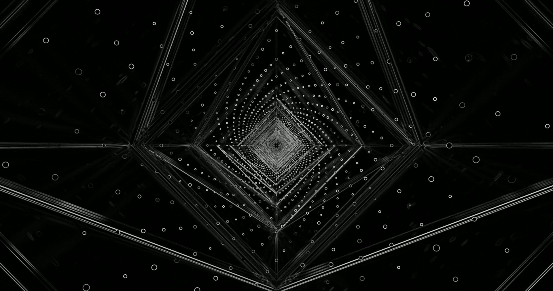 salvapantallas 4K UHD 60fps túnel neón patróns xeométricos diamante windows 11 VJ loop