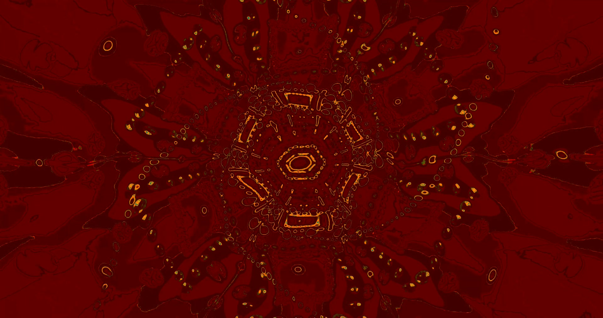 Túnel Neón Dourado Vermello Protector de Pantalla 4K UHD 60fps VjLoops