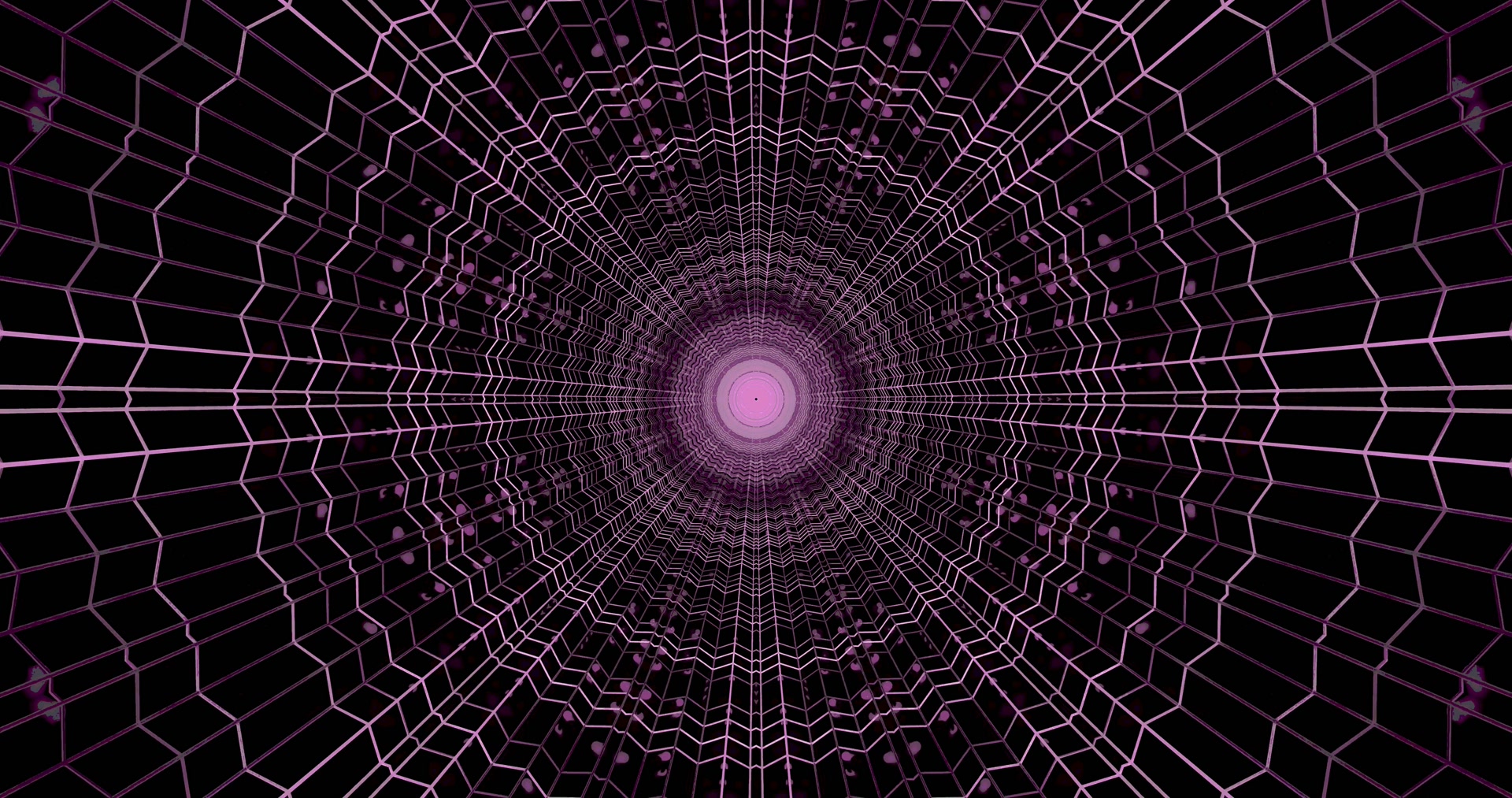 Túnel Neón Morado Protector de Pantalla 4K UHD 60fps Vj Loop