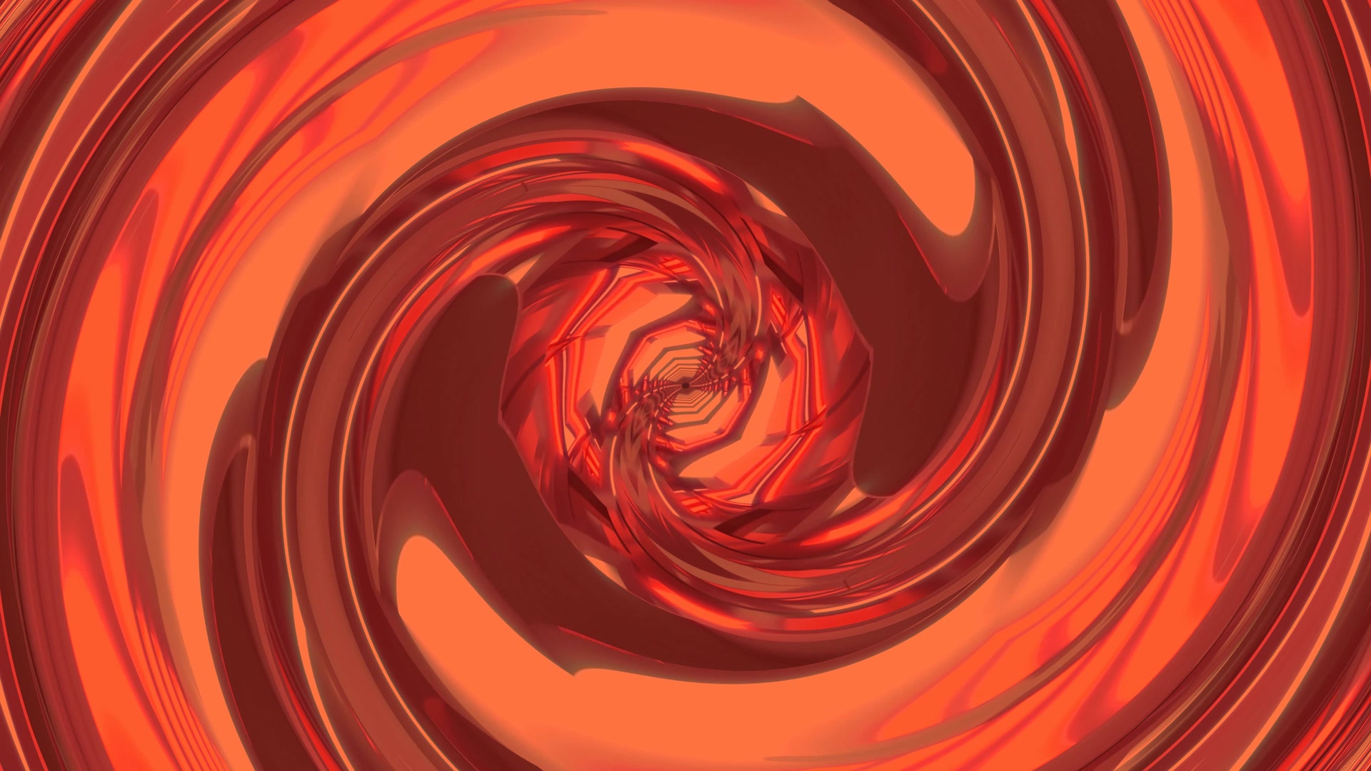 Túnel Neón Espiral Vermello 4K UHD 60fps Protector de Pantalla Windows PC VJLoops