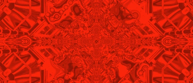 Red Mechanical Kaleidoscope Neon Tunnel Vj Loop 21:9 Ultrawide 60fps Screensaver