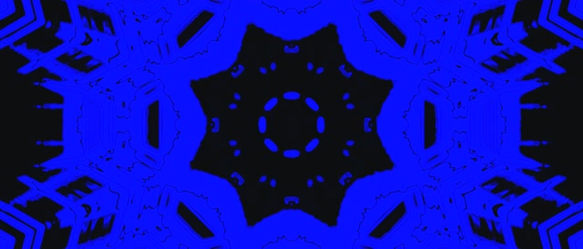 Salvapantallas Túnel Neón Azul Negro 21:9 Panorámico 60fps VJ Loop