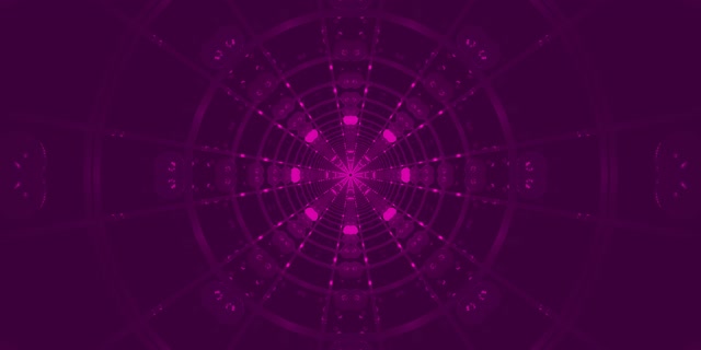 Túnel Neón Teia Radial Púrpura Vj Loop 2:1 Univisium 60fps Protector de Pantalla