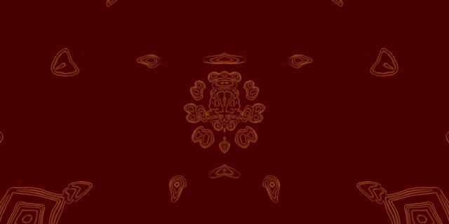 Neon Tunnel Red Mandala Kaleidoscope Vj Loop 2:1 Univisium 60fps Screensaver