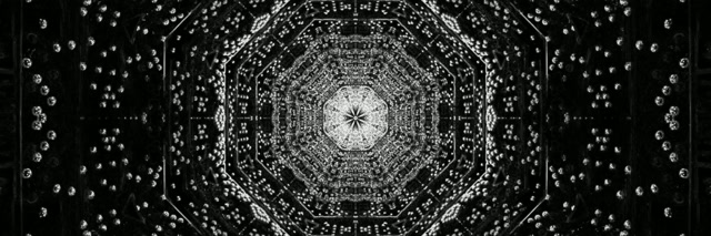 Neon Tunnel Octagon Fractal Vj Loop 3:1 Triple Wide 60fps Screensaver