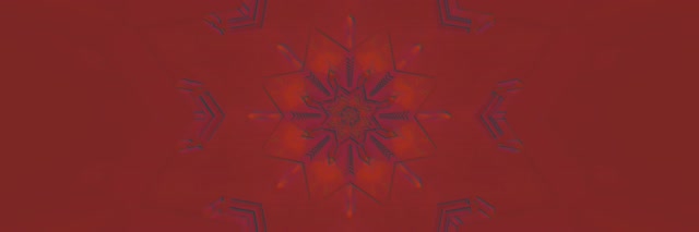 Neon Tunnel Red Snowflake Kaleidoscope Vj Loop 3:1 Triple Wide 60fps Screensaver