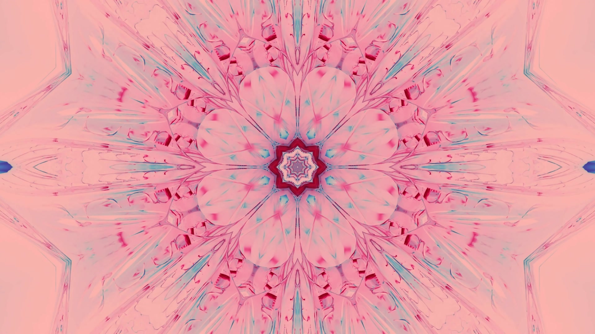 Florecemento Túnel Neón Cristal Rosa 4K UHD 60fps protector de pantalla Fondo animado