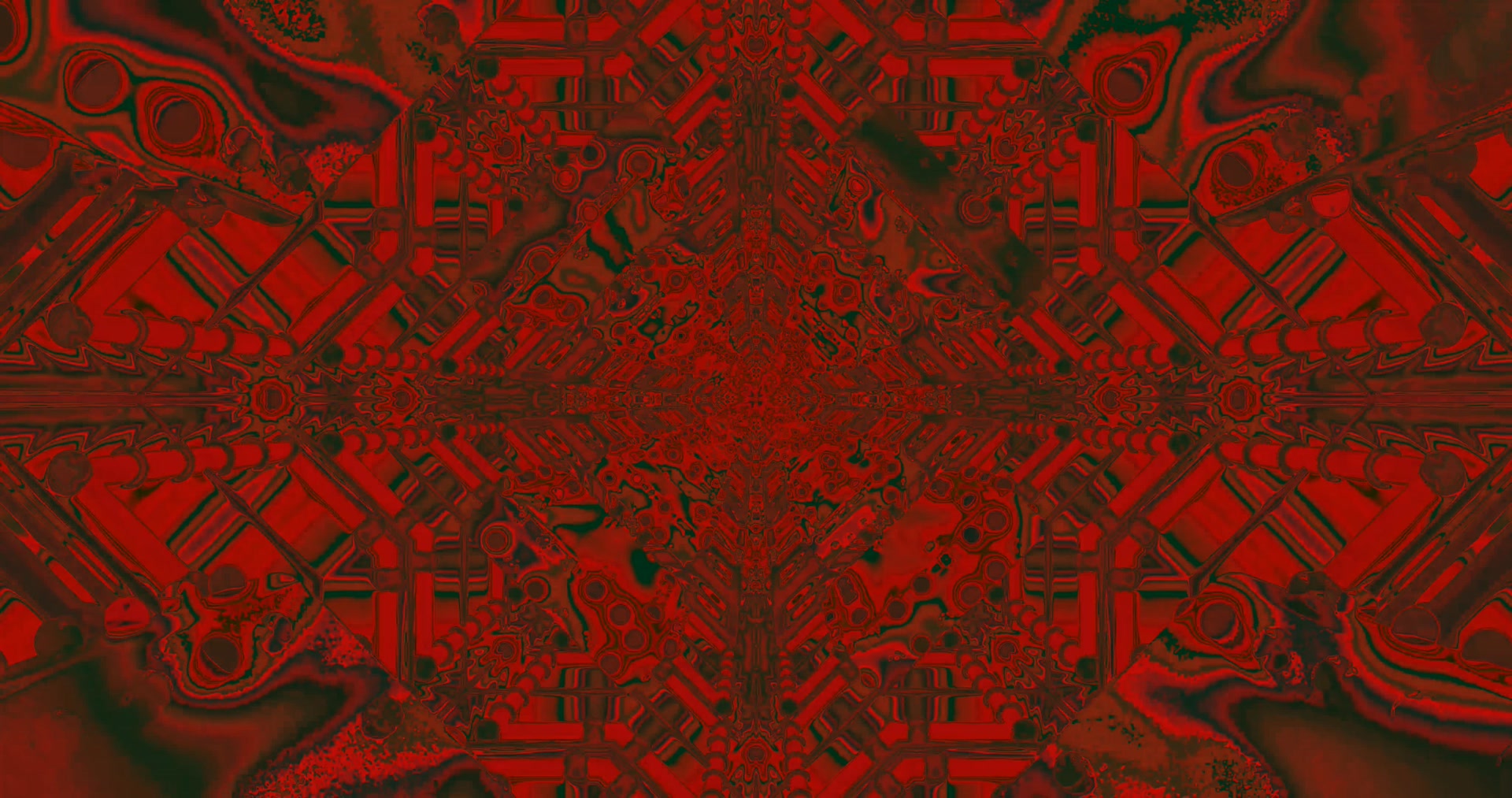 Túnel de Neón Vermello Fractal Protector de Pantalla 4K UHD 60fps VJ Loop