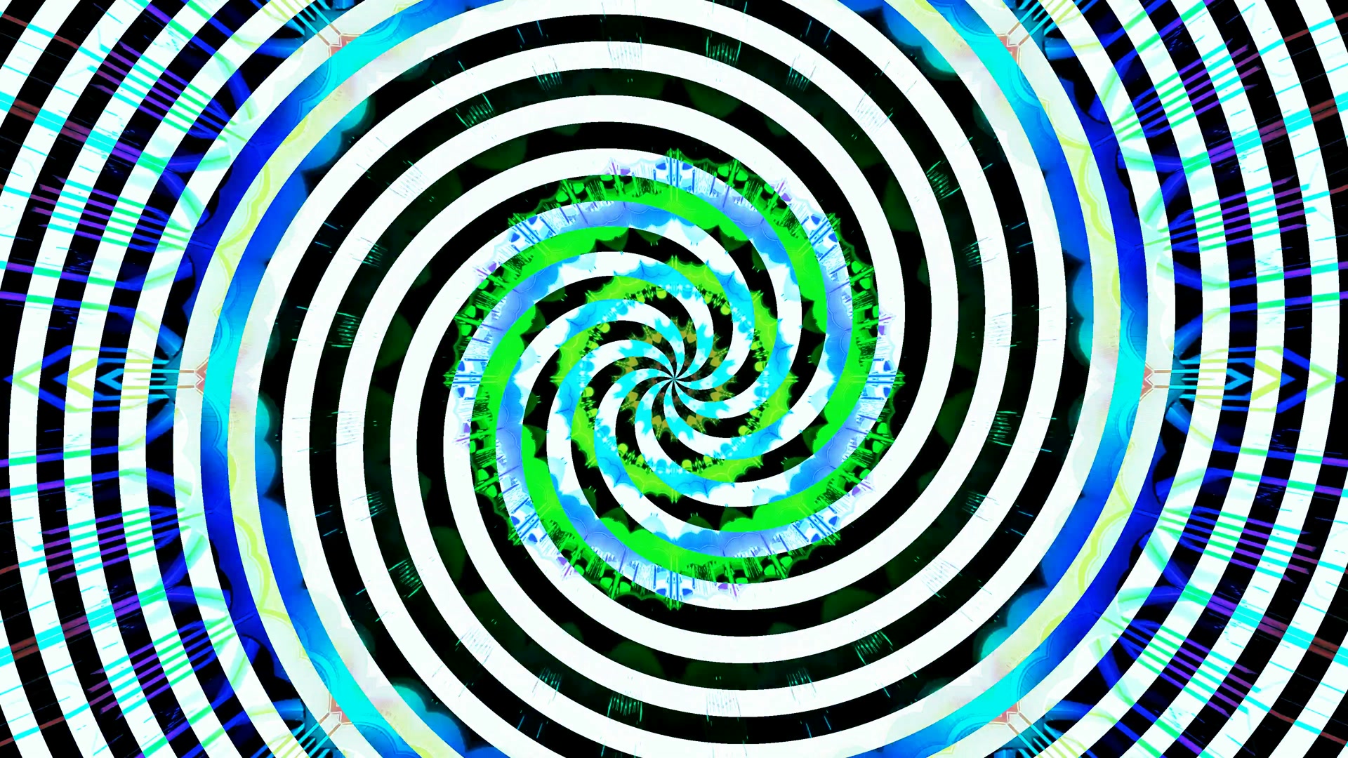 Neon Tunnel Spiral VJ Loop 4K UHD 60FPS Screensaver Animation