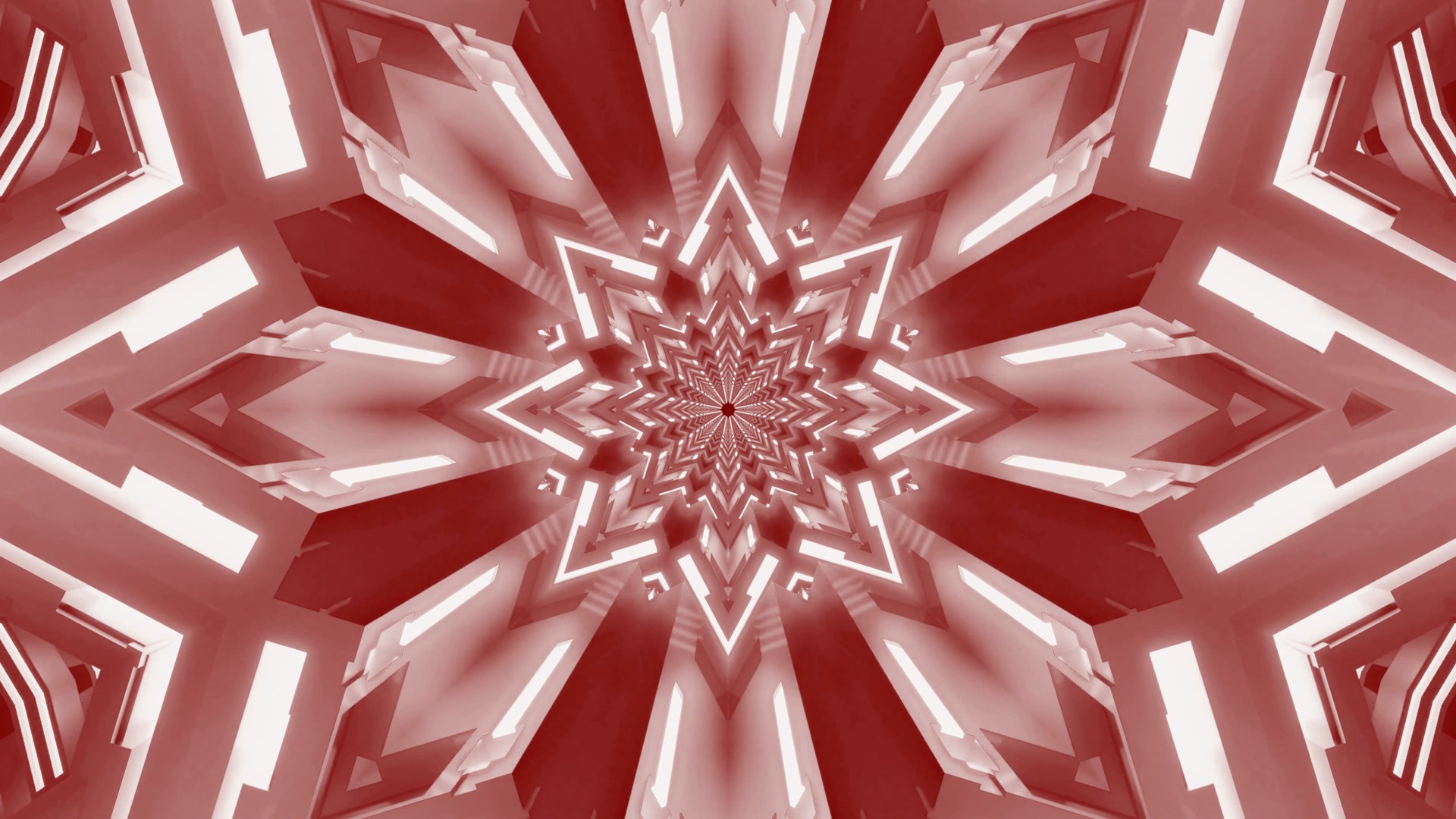 Crimson Star Túnel Neón 4K UHD 60fps Screensaver Live Wallpaper