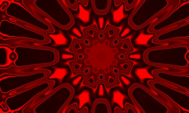 Túnel de Neón Vermello Explosión Calidoscopio VJLoops 5:3 Wide 60fps Salvapantallas