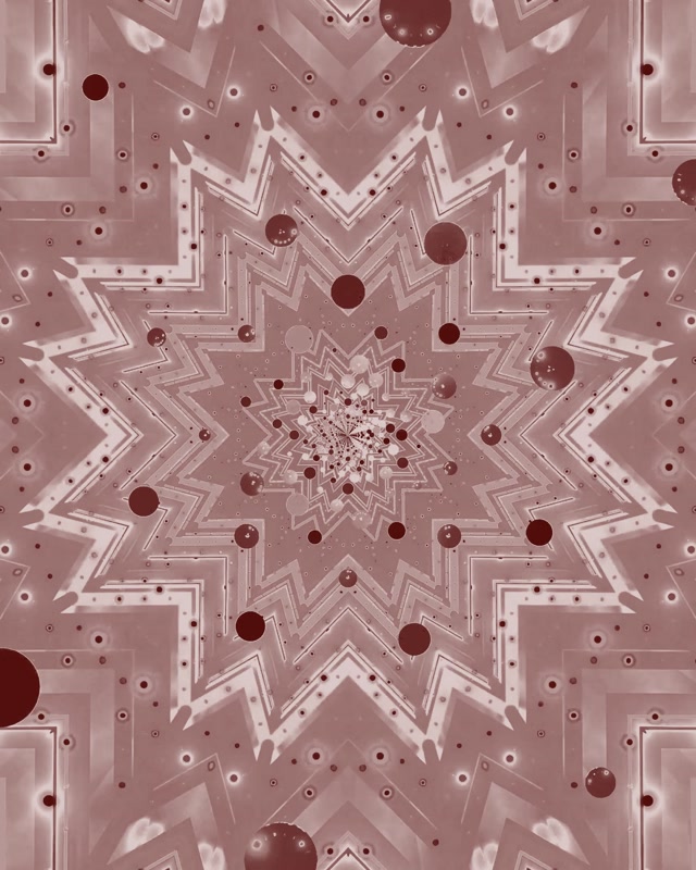 Túnel Neón Estrela Rosa Caleidoscopio VjLoops 4:5 Instagram 60fps Protector de Pantalla