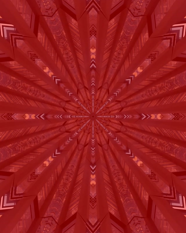 Túnel de Neón Fractal Caleidoscopio Vermello VJ Loop 4:5 Instagram 60fps Protector de Pantalla