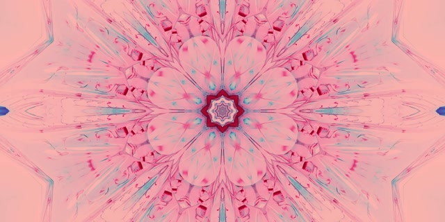 Túnel Neón Mandala Calidoscopio Rosa VJLoops 2:1 Univisium 60fps Protector de Pantalla