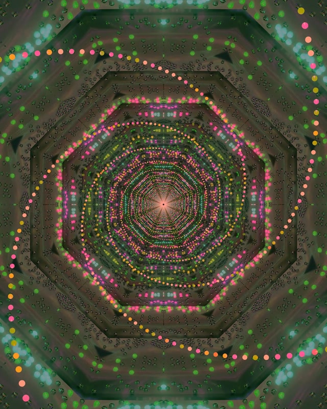 Túnel Neón Vórtice Octógono 60fps Salvapantallas 4:5 Instagram VJLoops