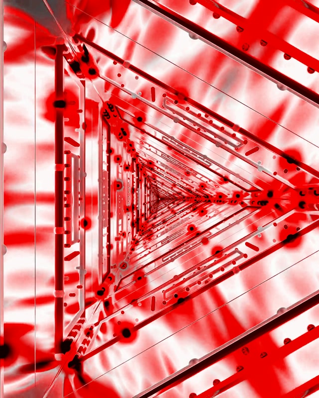 Túnel Neón Triángulo Vermello Vj Loop 60fps Protector de Pantalla 4:5 Instagram