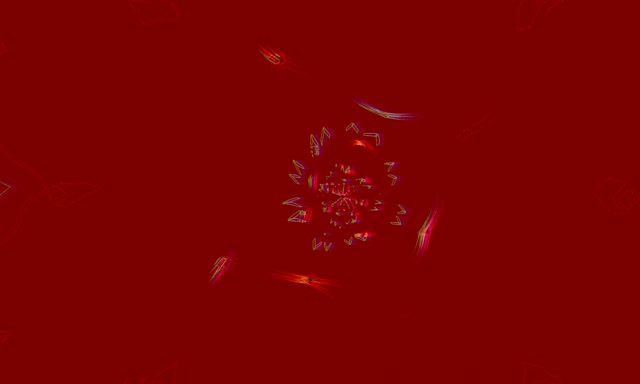 Túnel Neón Fractal Estrela Explosión 5:3 Wide 60fps Protector de Pantalla VJ Loop