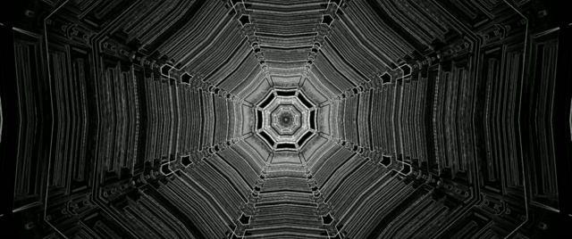 Túnel Neón Octógono Vórtice 2.39:1 Cinemascope 60fps Salvapantallas Vj Loop