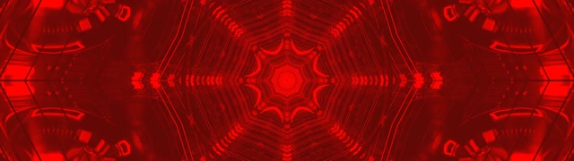Túnel Neón Vermello Caleidoscopio VJ Loop 32:9 Super Ultraancho 60fps Protector de Pantalla
