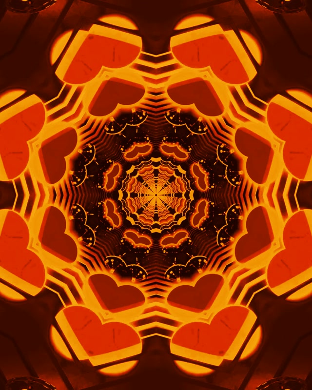 Túnel Neón Calidoscopio Vórtice Lume Vj Loop 4:5 Instagram 60fps Protector de Pantalla