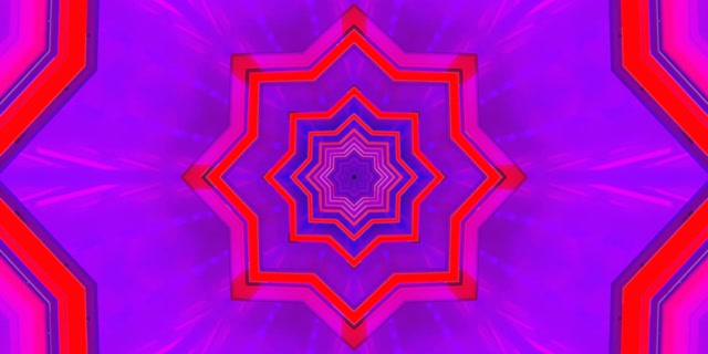 Túnel Neon Vórtice Estrela 2:1 Univisium 60fps Protector de Pantalla VJ Loop