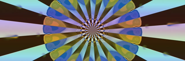 Túnel Neón Explosión Calidoscopio 3:1 Triple Wide 60fps Protector de Pantalla Vj Loop