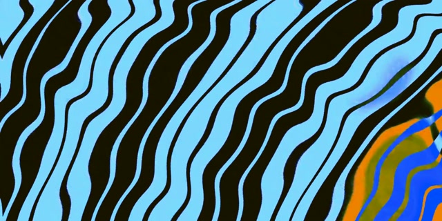 Túnel de Neón Vórtice Liñas Onduladas VJ Loop 2:1 Univisium 60fps Salvapantallas