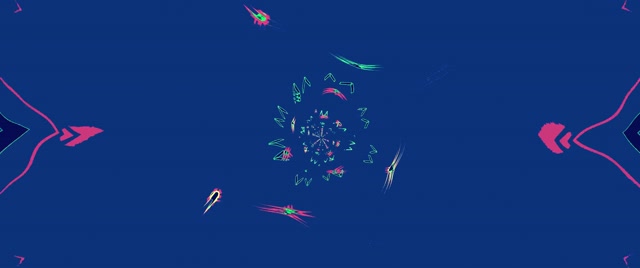 Túnel Neón Azul Rosa Espiral Protector de Pantalla 2.39:1 Cinemascope 60fps Vj Loop
