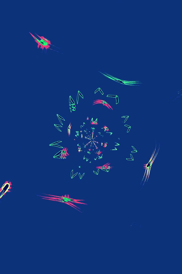 Túnel Neón Protector de Pantalla 60fps 2:3 Foto Retrato Azul VJ Loop