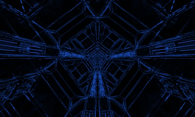 Túnel Neón Azul Protector de Pantalla 5:3 Wide 60fps VJ Loop PC Laptop