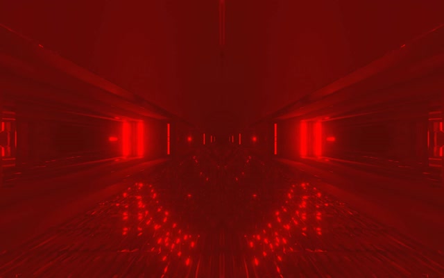 Túnel Neón Vermello VJLoops 60fps Puntos Brillantes Salvapantallas 16:10 MacBook