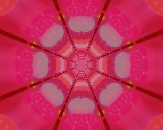 Túnel Neon Vermello Tea de Araña Caleidoscopio Vj Loop 5:4 industrial 60fps Protector de Pantalla