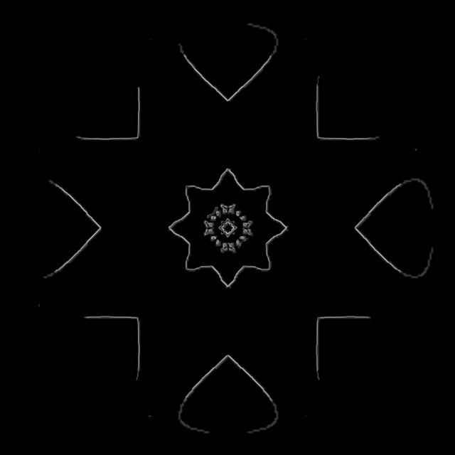 Túnel Neón Escuro Copo de Neve Mandala 1:1 Cadrado 60fps Salvapantallas Vj Loop