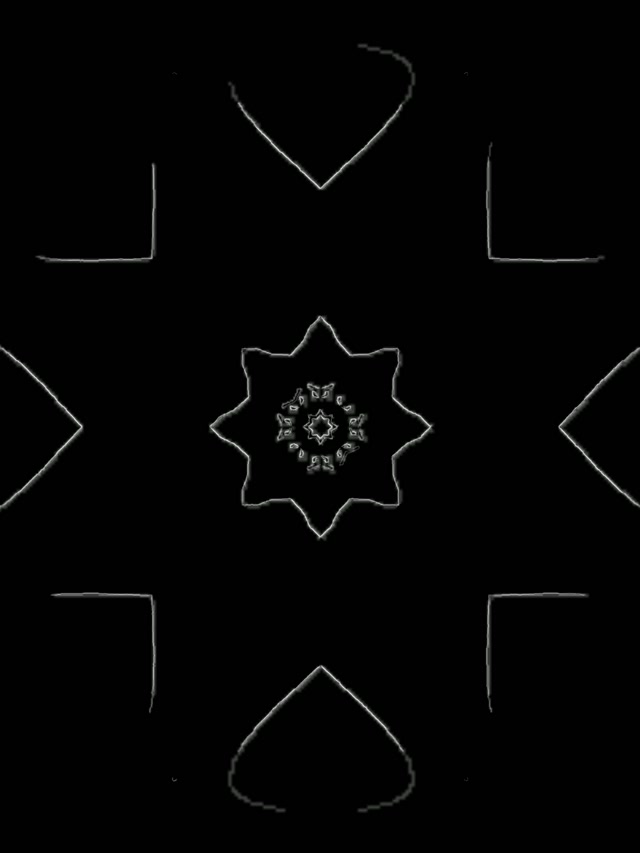 Túnel Neón Copo de Neve Mandala VJ Loop 3:4 iPad Portrait 60fps Salvapantallas