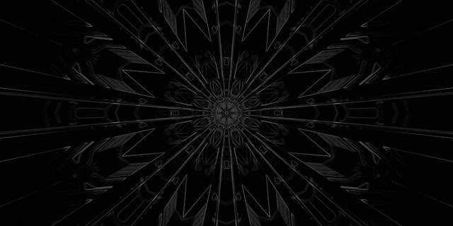 Túnel de Neón Escuro Explosión Xeométrica de Estrela Vj Loop 2:1 Univisium 60fps Protector de Pantalla