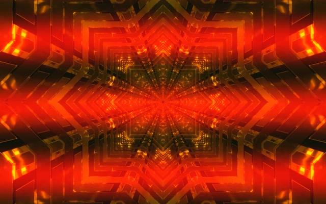 Túnel Neón Calidoscopio Estrela Explosión VJ Loop 60fps 16:10 MacBook Protector de Pantalla