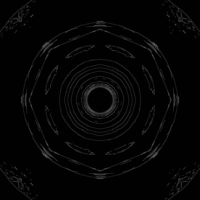 Túnel Neón Vórtice Octógono Radial | VJLoops | 1:1 Cadrado | 60fps | Salvapantallas