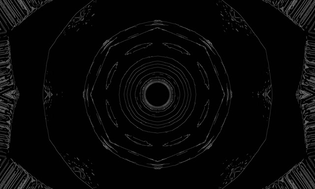 Túnel Neón Vórtice Engrenaxe Xirando 5:3 Ancho 60fps Salvapantallas VJLoops