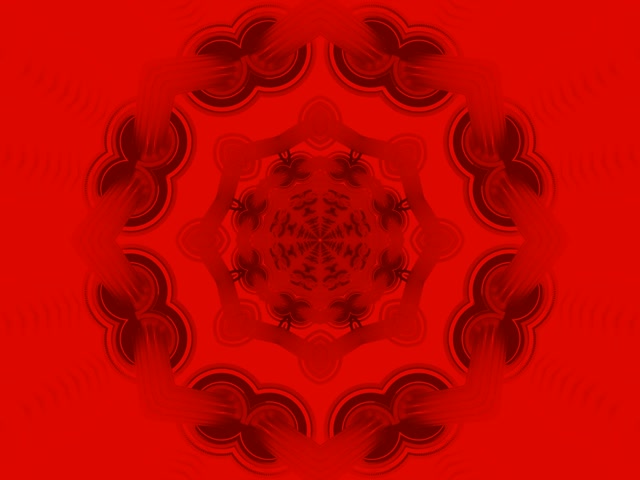 Red Mandala Túnel Neón Vj Loop 4:3 Classic 60fps Screensaver